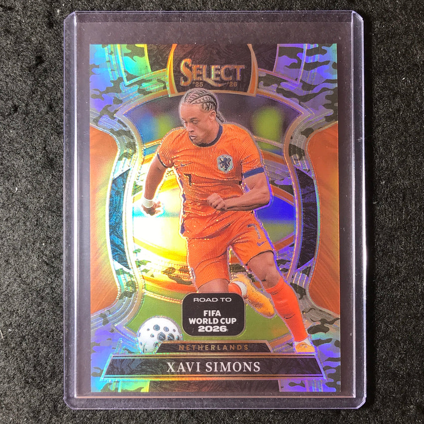 2025-26 Select Road to World Cup XAVI SIMONS Terrace Camo 129/199 #89