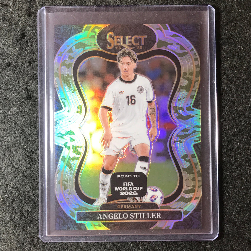 2025-26 Select Road to World Cup ANGELO STILLER Mezzanine Camo 54/199 #105
