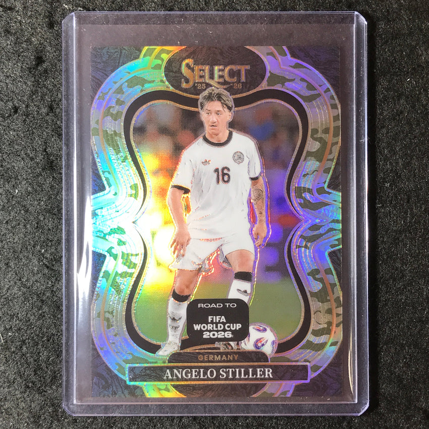 2025-26 Select Road to World Cup ANGELO STILLER Mezzanine Camo 88/199 #105