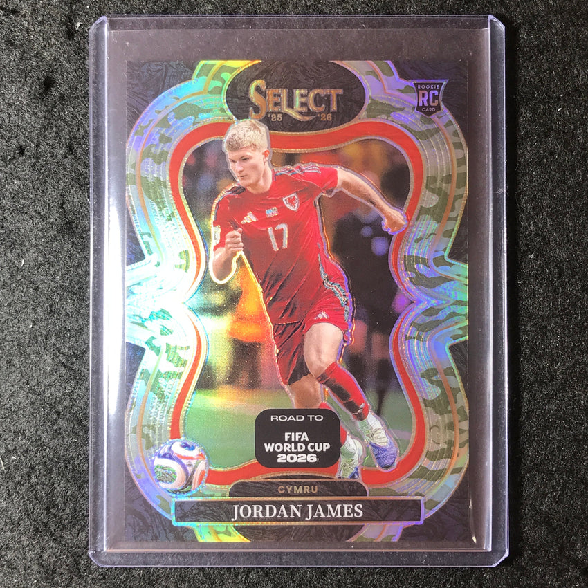 2025-26 Select Road to World Cup JORDAN JAMES Rookie Mezzanine Camo 142/199 #108