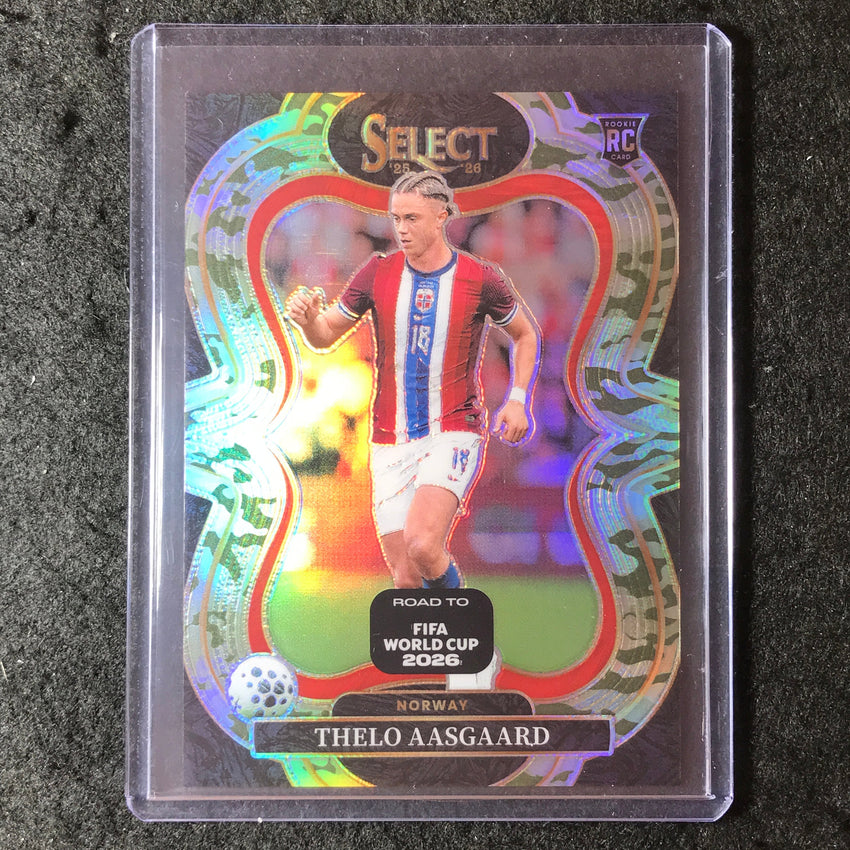 2025-26 Select Road to World Cup THELO AASGAARD Rookie Mezzanine Camo 160/199