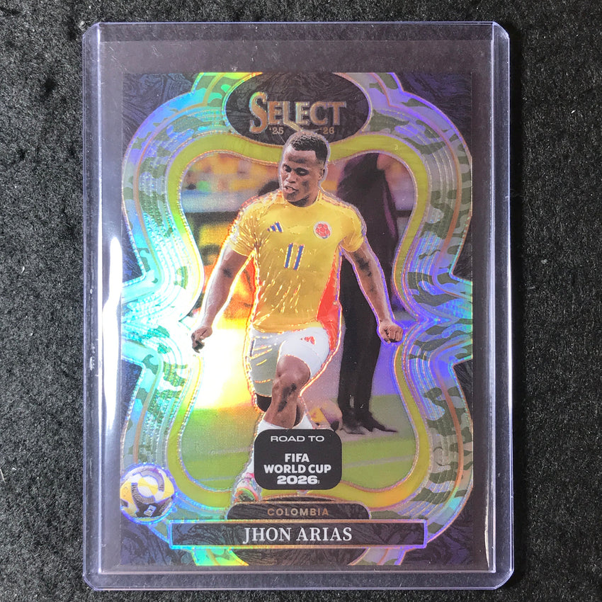2025-26 Select Road to World Cup JHON ARIAS Mezzanine Camo 96/199 #112