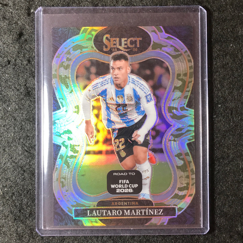 2025-26 Select Road to World Cup LAUTARO MARTINEZ Mezzanine Camo 96/199 #157