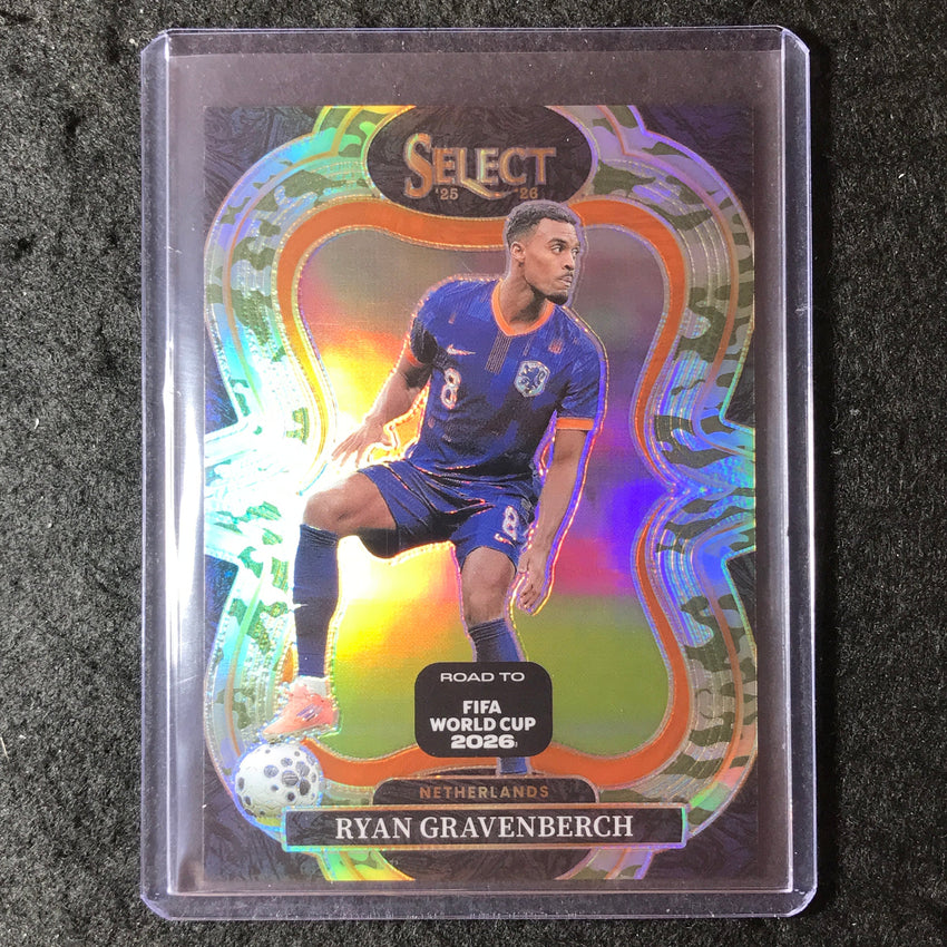 2025-26 Select Road to World Cup RYAN GRAVENBERCH Mezzanine Camo 116/199 #190