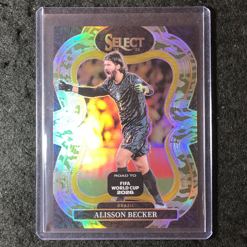 2025-26 Select Road to World Cup ALISSON BECKER Mezzanine Camo 48/199 #196