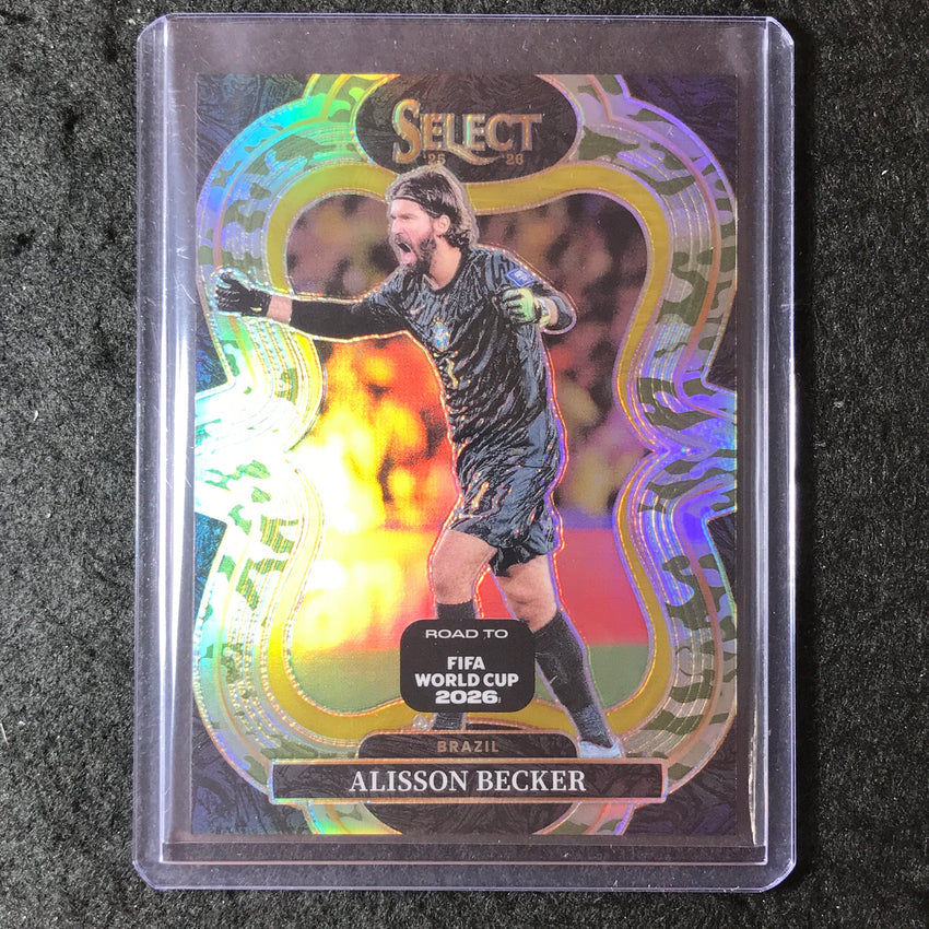 2025-26 Select Road to World Cup ALISSON BECKER Mezzanine Camo 55/199 #196