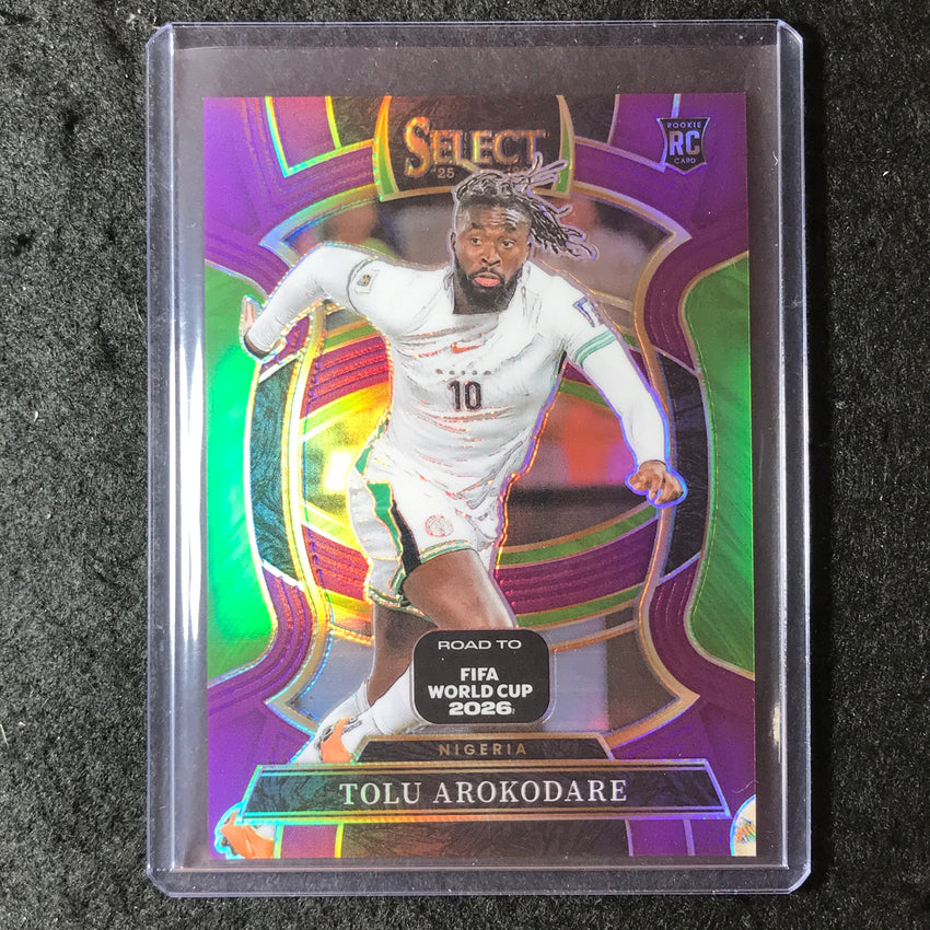 2025-26 Select Road to World Cup TOLU AROKODARE Rookie Terrace Purple 99/150 #22
