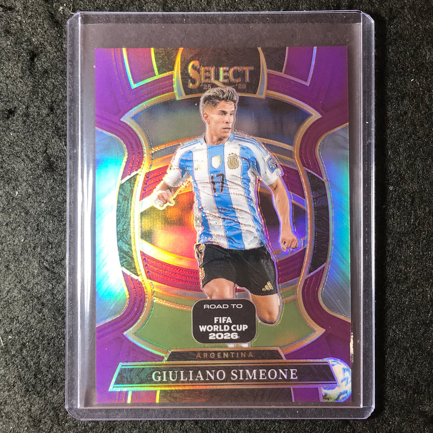 2025-26 Select Road to World Cup GIULIANO SIMEONE Terrace Purple 62/150 #23