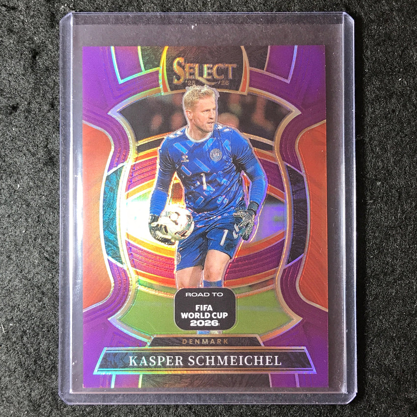 2025-26 Select Road to World Cup KASPER SCHMEICHEL Terrace Purple 12/150 #24