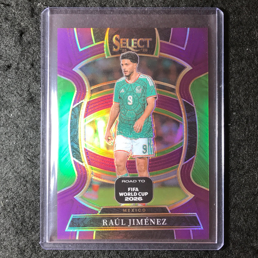2025-26 Select Road to World Cup RAUL JIMENEZ Terrace Purple 31/150 #25