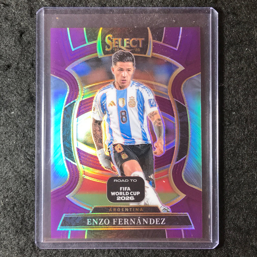 2025-26 Select Road to World Cup ENZO FERNANDEZ Terrace Purple 9/150 #58