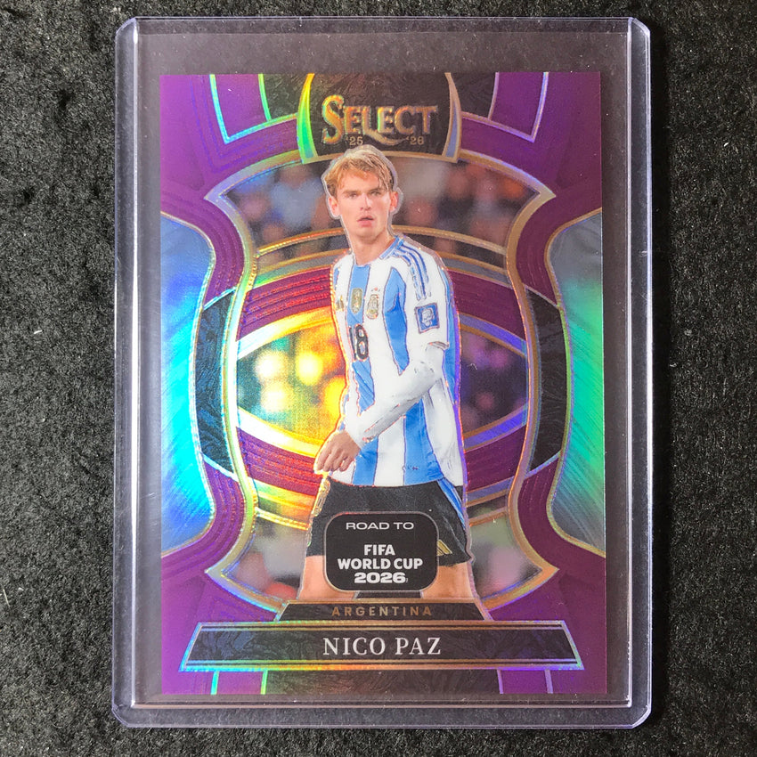 2025-26 Select Road to World Cup NICO PAZ Terrace Purple 32/150 #59