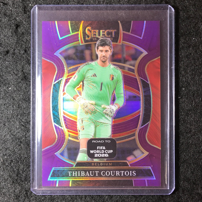 2025-26 Select Road to World Cup THIBAUT COURTOIS Terrace Purple 124/150 #62