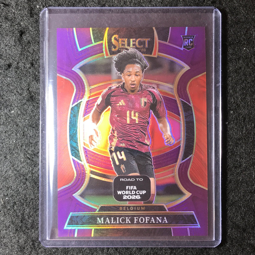 2025-26 Select Road to World Cup MALICK FOFANA Rookie Terrace Purple 33/150 #65