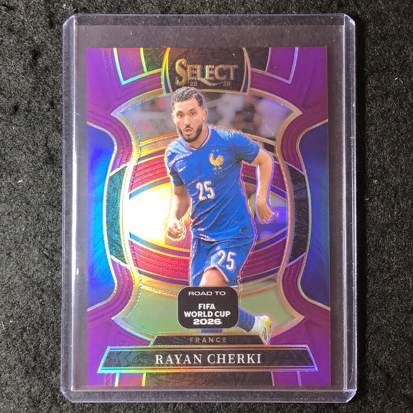 2025-26 Select Road to World Cup RAYAN CHERKI Terrace Purple 38/150 #78