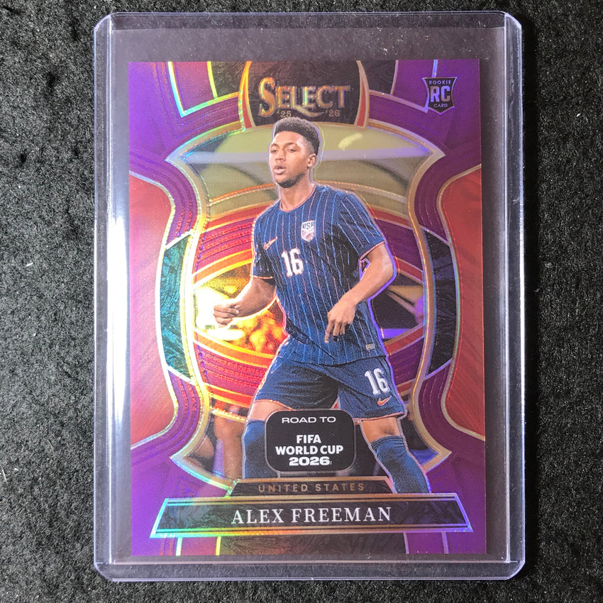 2025-26 Select Road to World Cup ALEX FREEMAN Terrace Purple 68/150 #82
