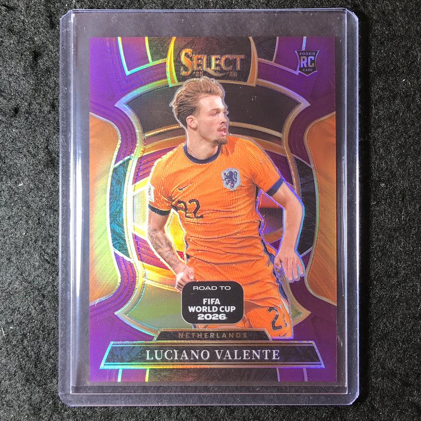 2025-26 Select Road to World Cup LUCIANO VALENTE Rookie Terrace Purple 119/150