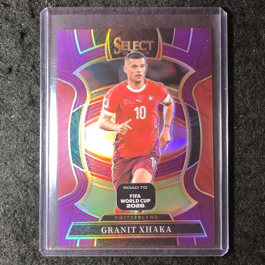 2025-26 Select Road to World Cup GRANIT XHAKA Terrace Purple 98/150 #91