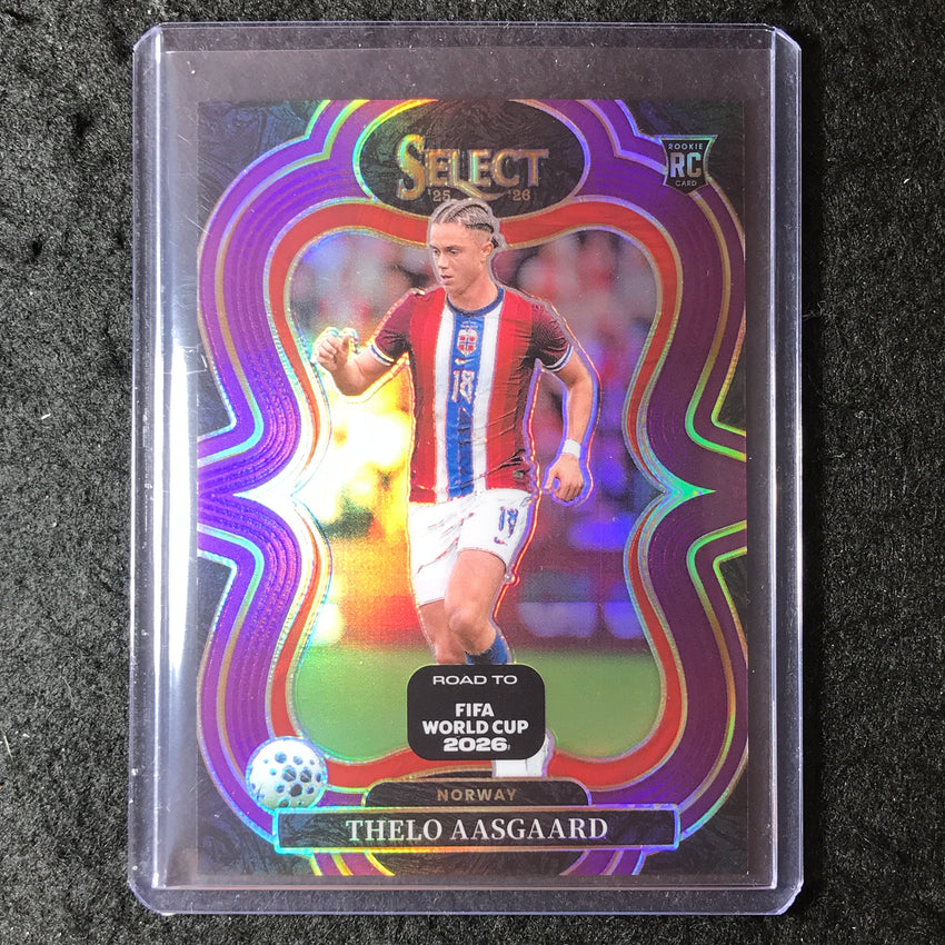 2025-26 Select Road to World Cup THELO AASGAARD Rookie Mezzanine Purple 34/150