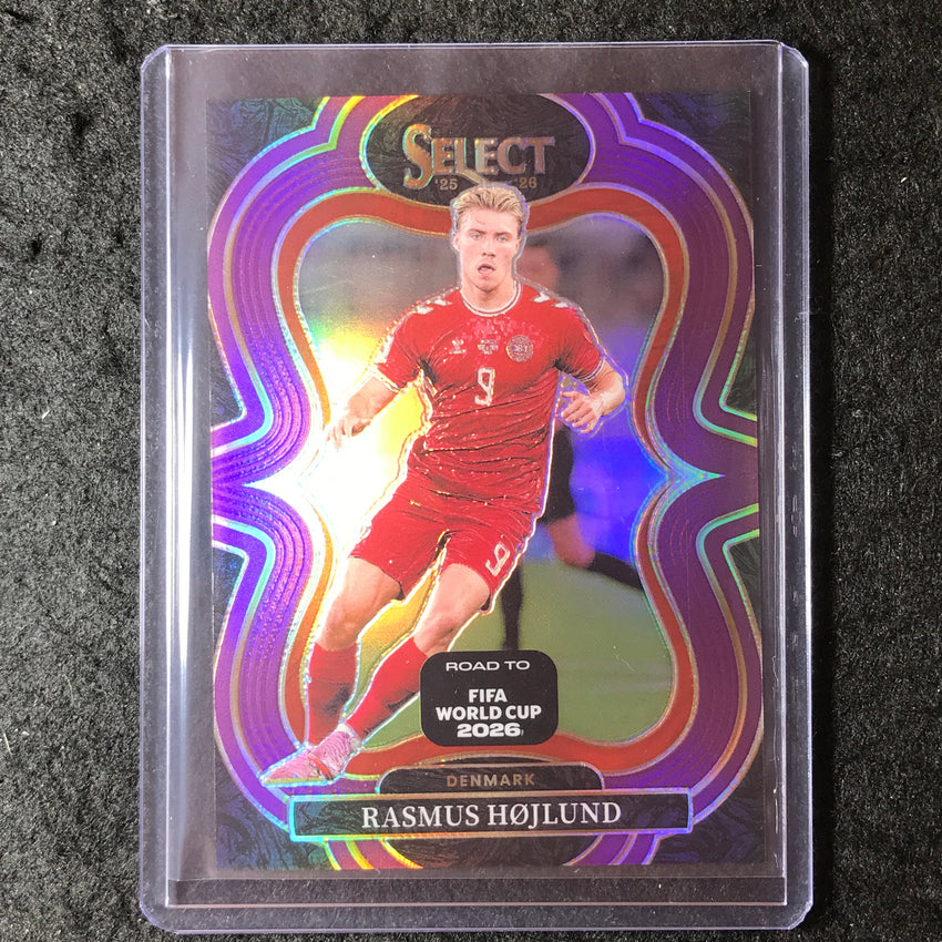 2025-26 Select Road to World Cup RASMUS HOJLUND Mezzanine Purple 57/150 #119