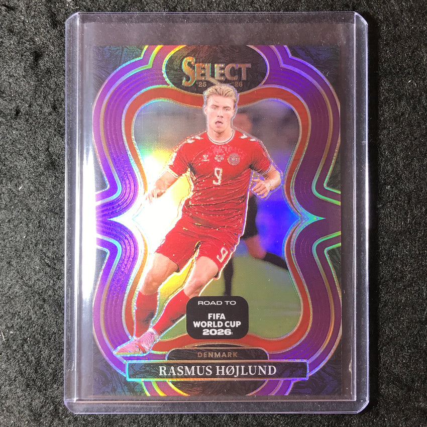 2025-26 Select Road to World Cup RASMUS HOJLUND Mezzanine Purple 14/150 #119
