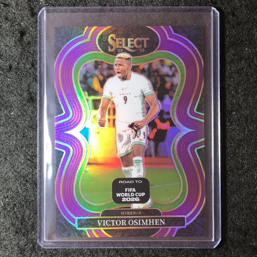 2025-26 Select Road to World Cup VICTOR OSIMHEN Mezzanine Purple 72/150 #121