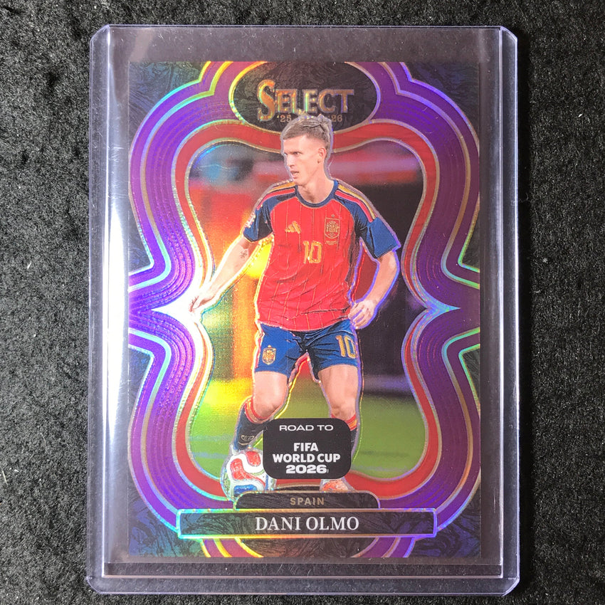 2025-26 Select Road to World Cup DANI OLMO Mezzanine Purple 9/150 #171