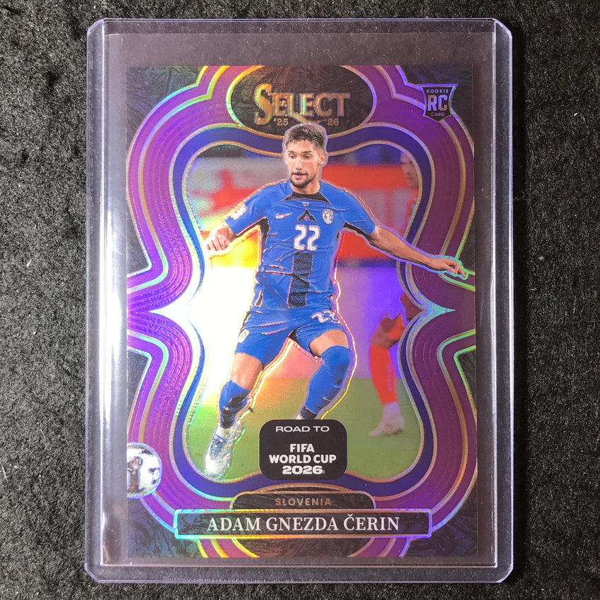 2025-26 Select Road to World Cup ADAM GNEZDA CERIN Rookie Mezzanine Purple 7/150