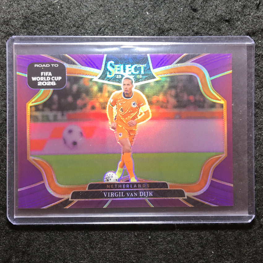 2025-26 Select Road to World Cup VIRGIL VAN DIJK Field Level Purple 34/150 #219