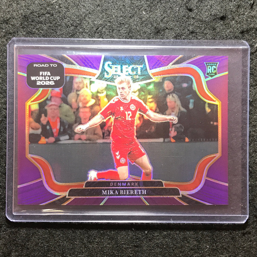 2025-26 Select Road to World Cup MIKA BIERETH Rookie Field Level Purple 84/150