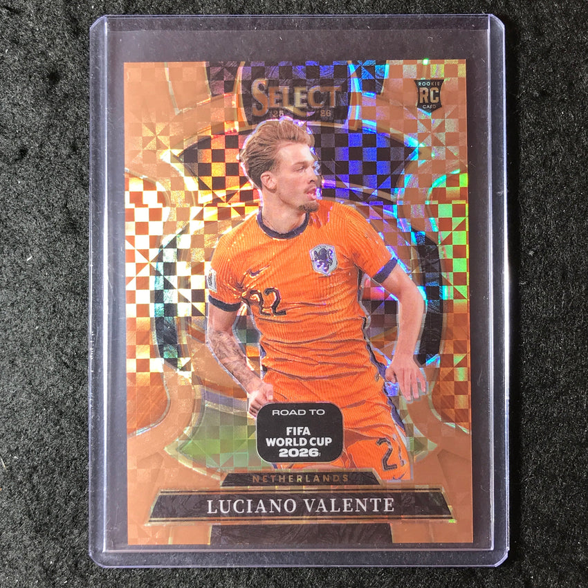 2025-26 Select Road to World Cup LUCIANO VALENTE Rookie Terrace Bronze 44/130