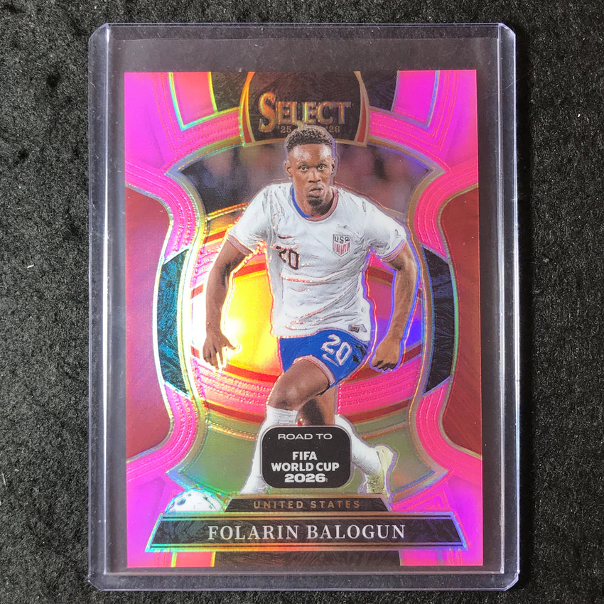 2025-26 Select Road to World Cup FOLARIN BALOGUN Terrace Pink 23/99 #83