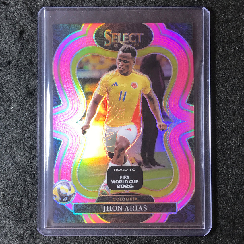 2025-26 Select Road to World Cup JHON ARIAS Mezzanine Pink 8/99 #112