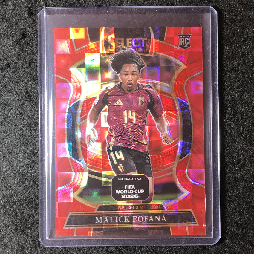 2025-26 Select Road to World Cup MALICK FOFANA Rookie Terrace Red Pandora #65