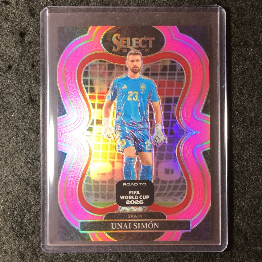 2025-26 Select Road to World Cup UNAI SIMON Mezzanine Pink 86/99 #169