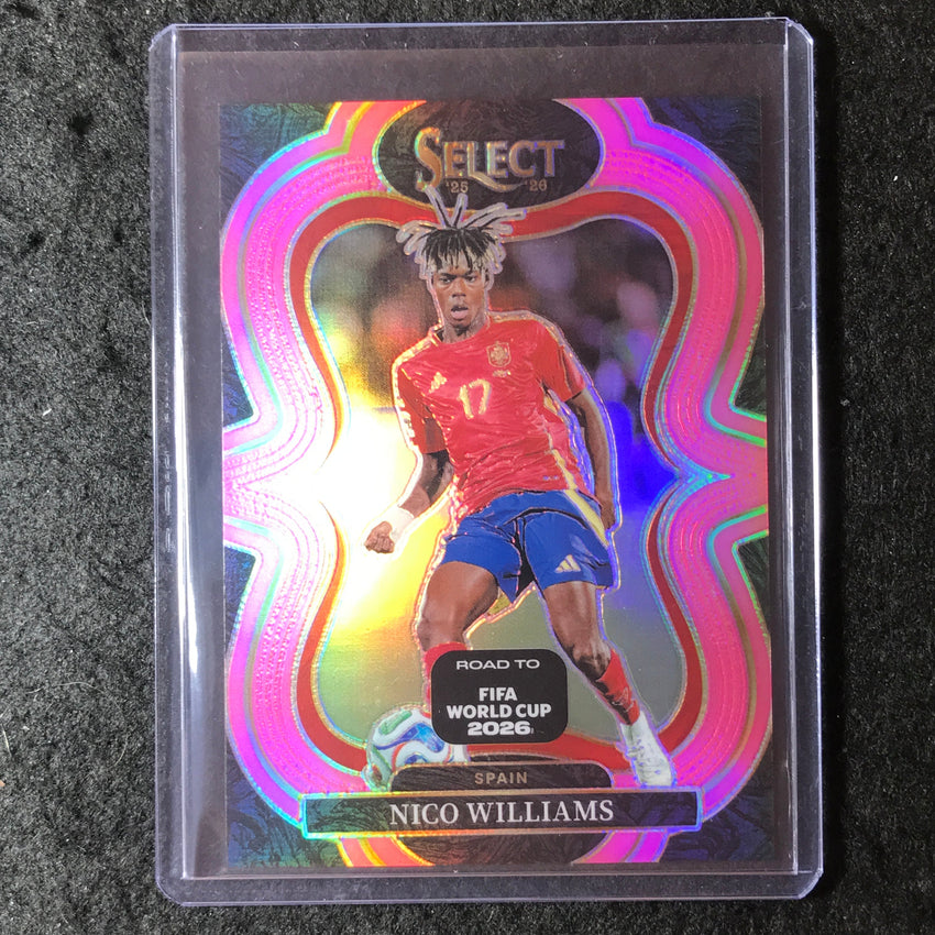 2025-26 Select Road to World Cup NICO WILLIAMS Mezzanine Pink 32/99 #170