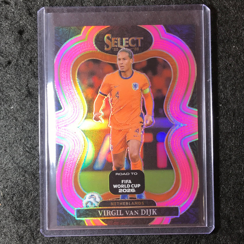 2025-26 Select Road to World Cup VIRGIL VAN DIJK Mezzanine Pink 99/99 #189