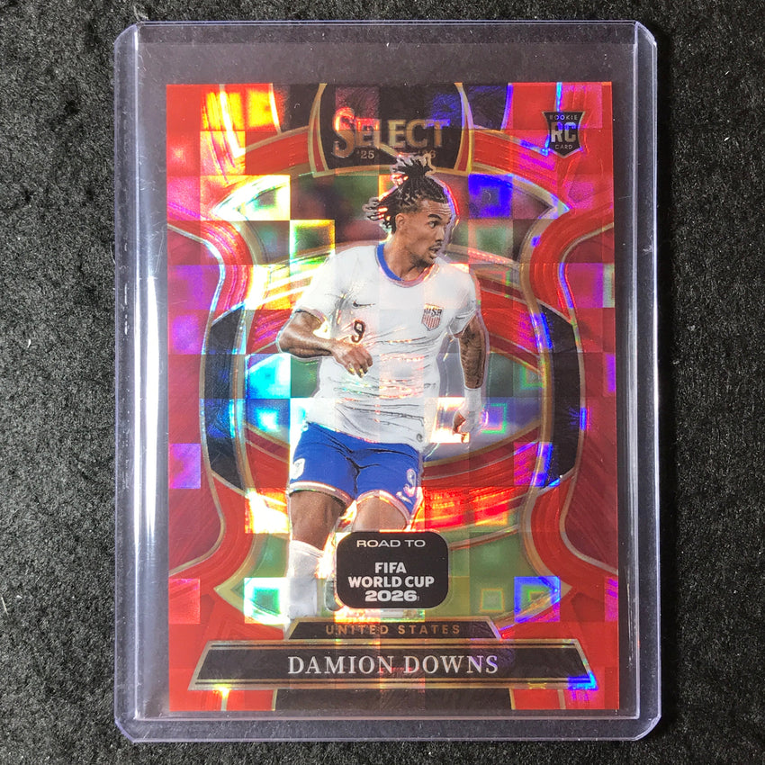 2025-26 Select Road to World Cup DAMION DOWNS Rookie Terrace Red Pandora #85