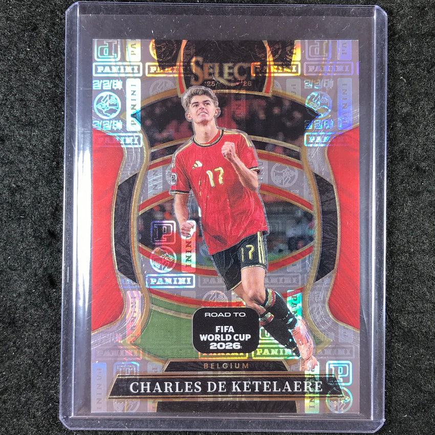 2025-26 Select Road to World Cup CHARLES DE KETELAERE Terrace Panini Logo 48/61