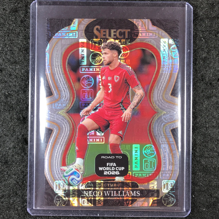 2025-26 Select Road to World Cup NECO WILLIAMS Mezzanine Panini Logo 54/61 #107