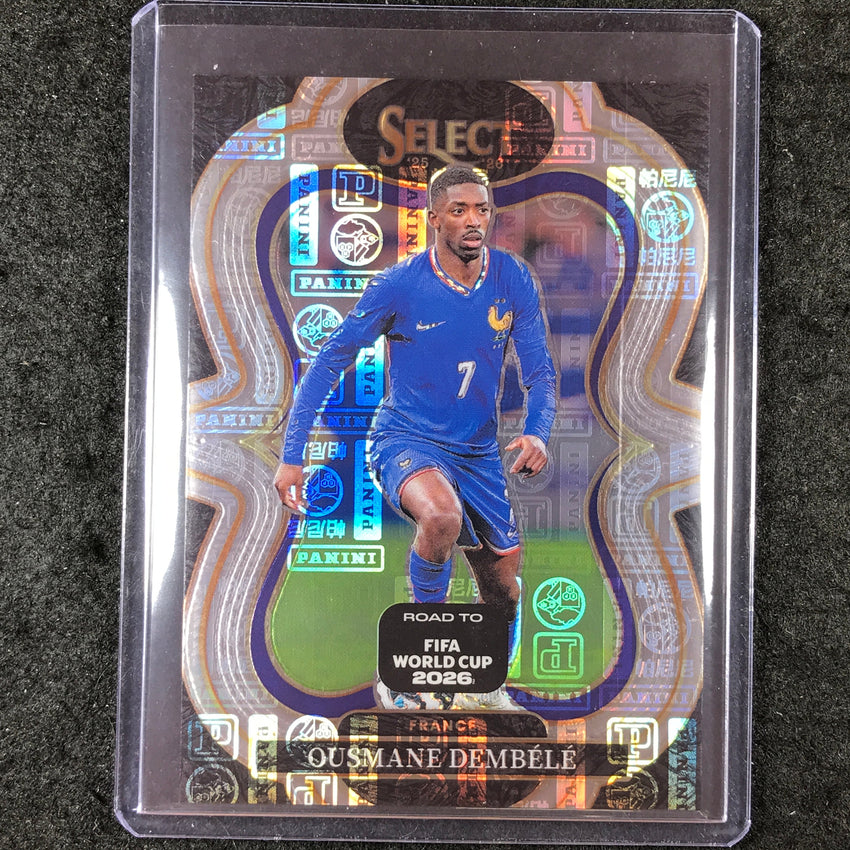 2025-26 Select Road to World Cup OUSMANE DEMBELE Mezzanine Panini Logo 6/61 #180