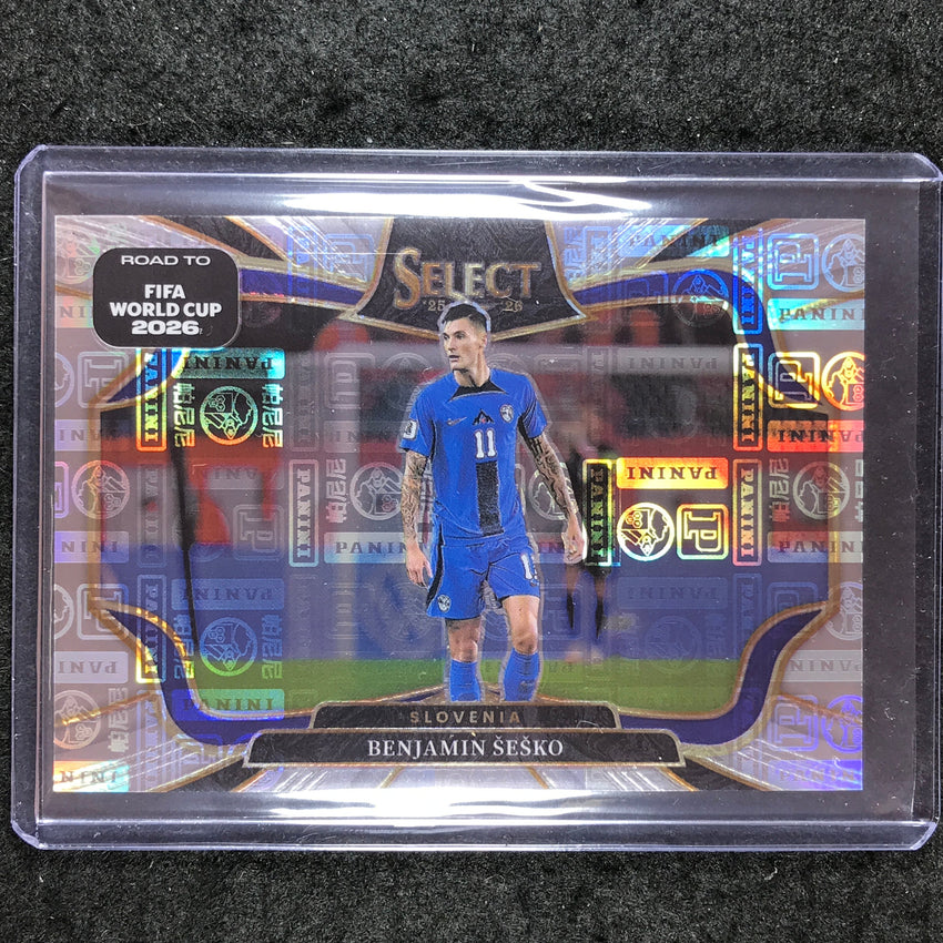2025-26 Select Road to World Cup BENJAMIN SESKO Field Level Panini Logo 35/61