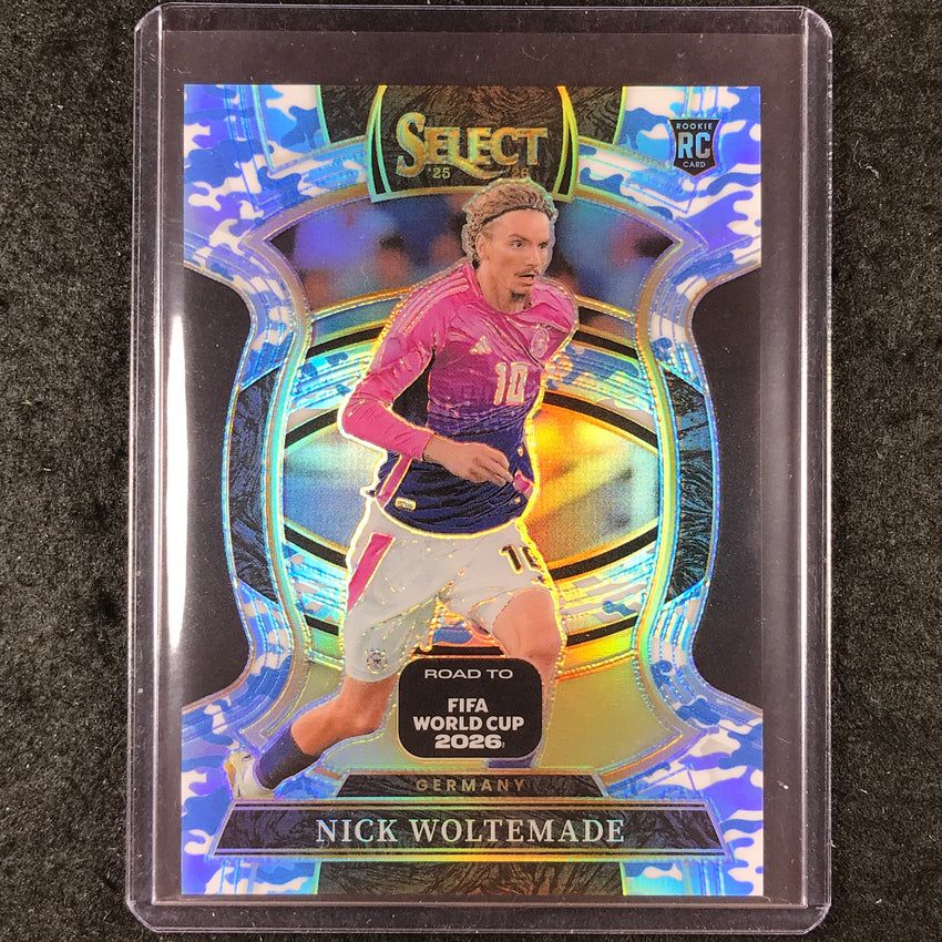 2025-26 Select Road to World Cup NICK WOLTEMADE Rookie Terrace Winter Camo 35/49