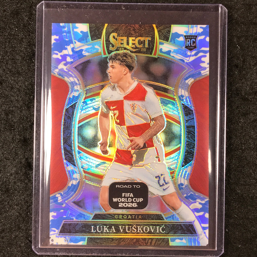 2025-26 Select Road to World Cup LUKA VUSKOVIC Rookie Terrace Winter Camo 42/49