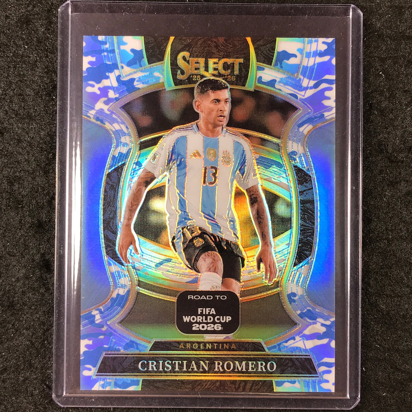 2025-26 Select Road to World Cup CRISTIAN ROMERO Terrace Winter Camo 21/49 #57