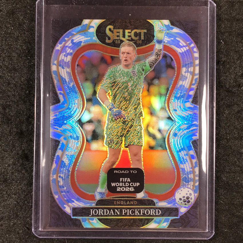 2025-26 Select Road to World Cup JORDAN PICKFORD Mezzanine Winter Camo 20/49