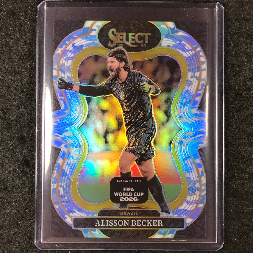 2025-26 Select Road to World Cup ALISSON BECKER Mezzanine Winter Camo 34/49 #196