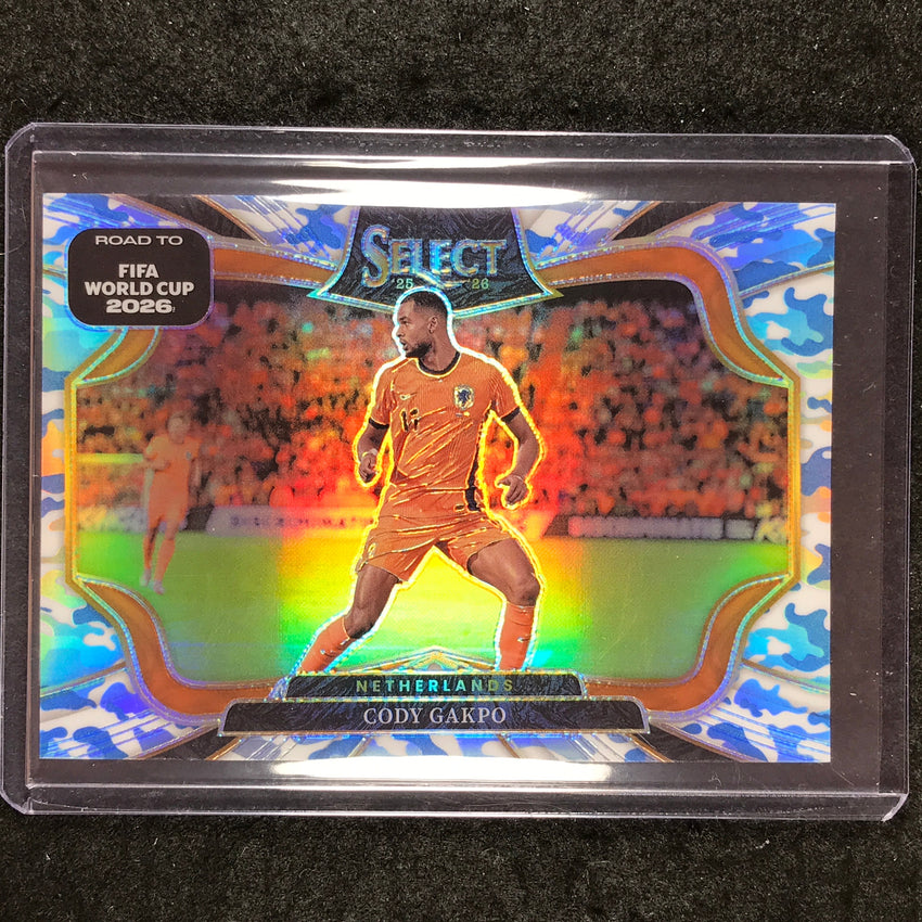 2025-26 Select Road to World Cup CODY GAKPO Field Level Winter Camo 14/49 #241