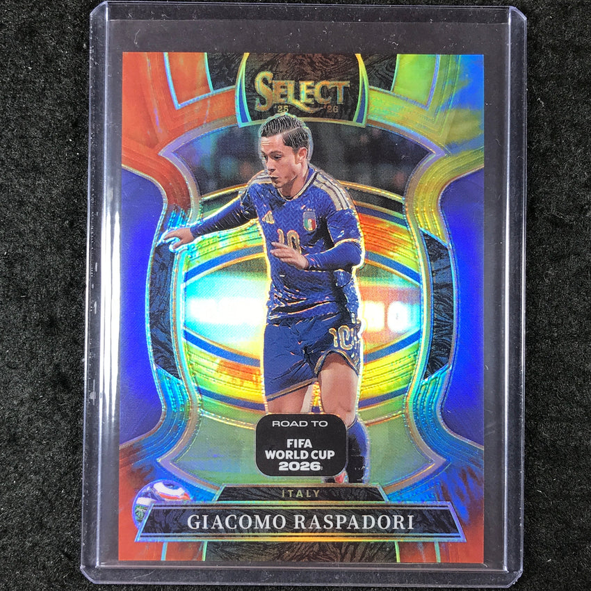 2025-26 Select Road to World Cup GIACOMO RASPADORI Terrace Tie-Dye 9/25 #30