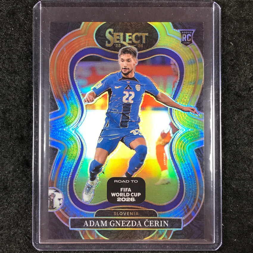 2025-26 Select Road to World Cup ADAM GNEZDA CERIN Rookie Mezzanine Tie-Dye 6/25